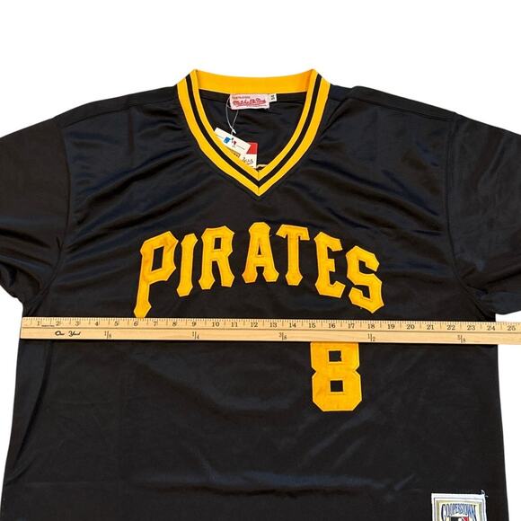 Cooperstown 1979 Pittsburg Pirates Willie Stargell #8 Jersey 54 XL Mitchell Ness - Picture 7 of 7